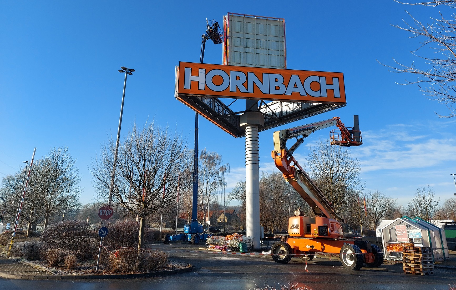 Wartung der Werbetechnik