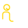 Weißes Icon zum Thema Beratung mit der Darstellung zweier sich die Hand gebenden Personen, während eine gelblich hervorgehoben ist.